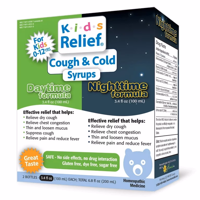 What is homeocan kids 0-9 cough & cold nighttime formula syrup?