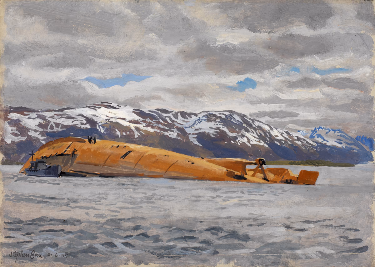 Was the German battleship Tirpitz attacked during World War II?