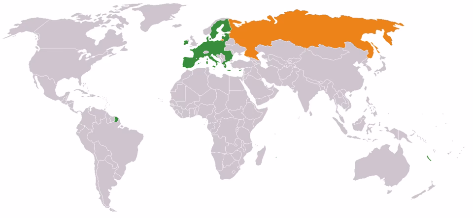 What is the relationship between Russia and the European Union?