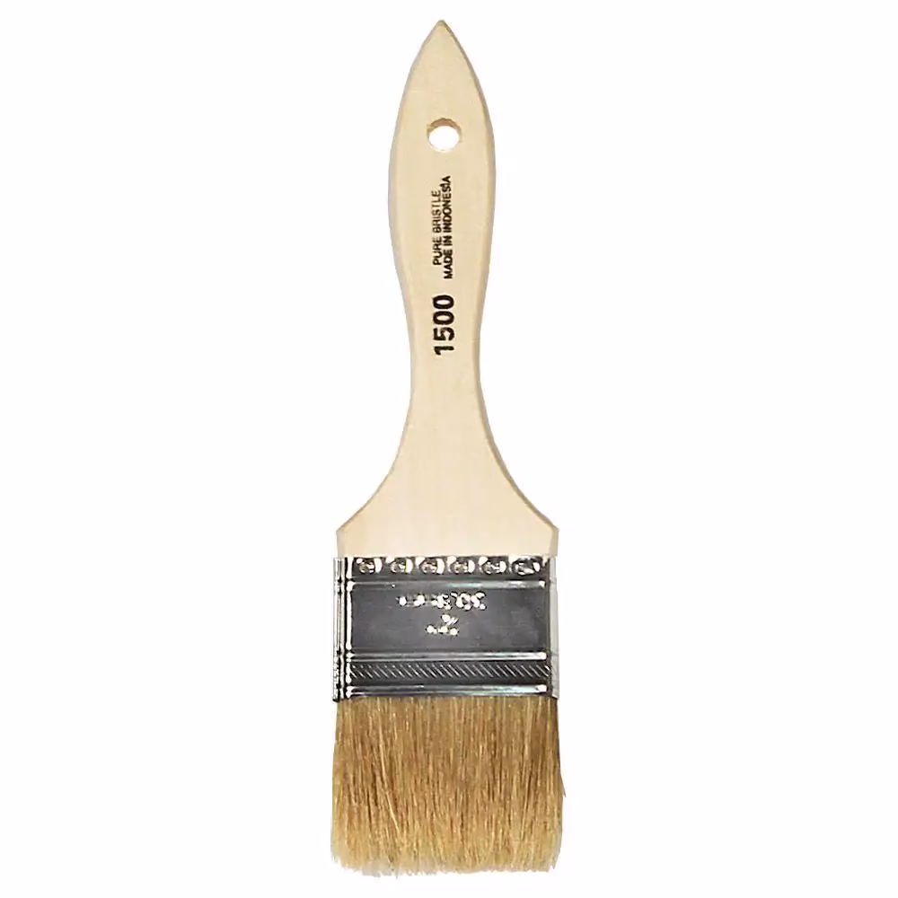 What is a 2 2 inch flat paint brush used for?