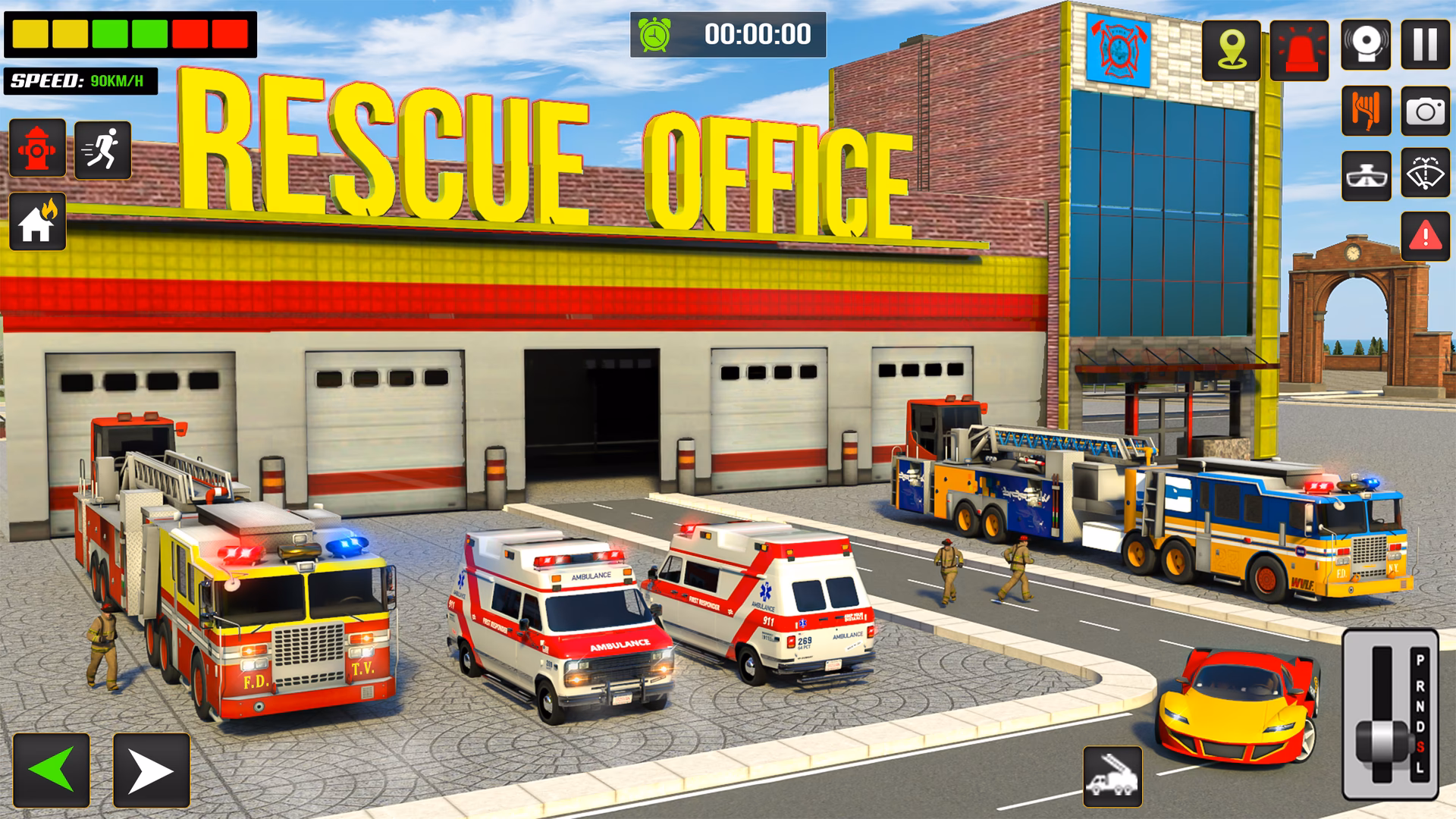 Can you have firefighters in a police car?