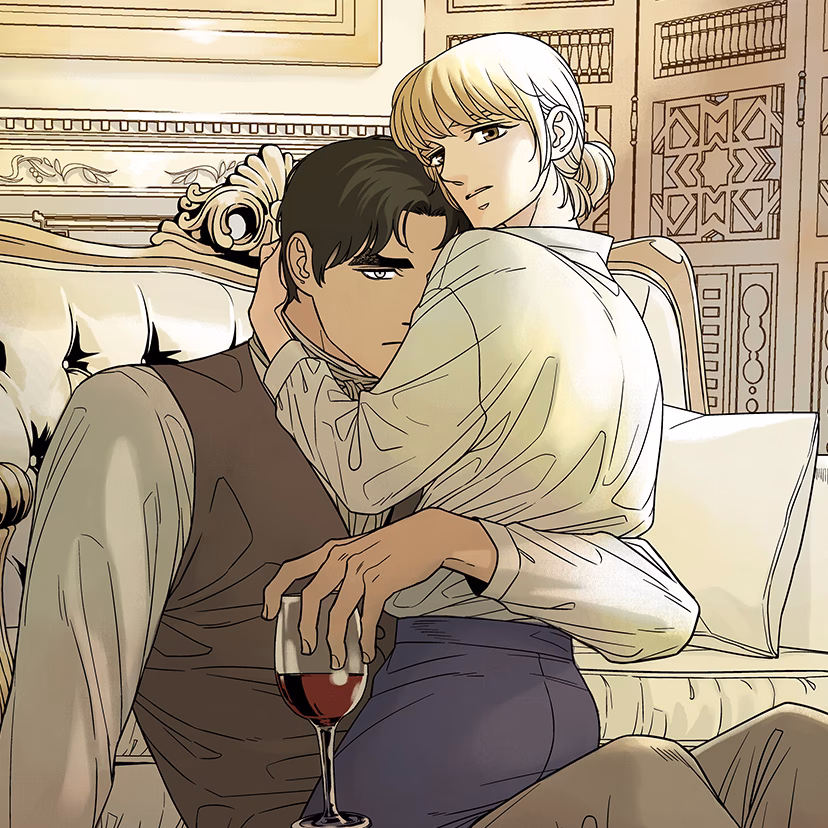 Who is a painter behind the curtain manga?