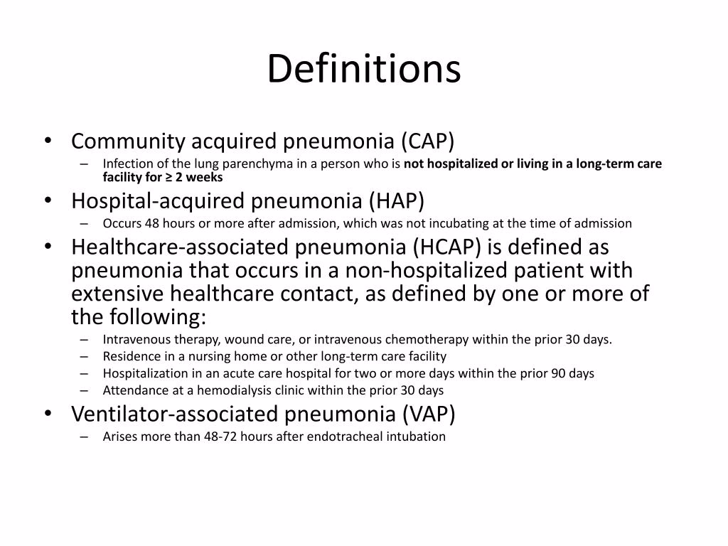 What is hospital-acquired pneumonia?