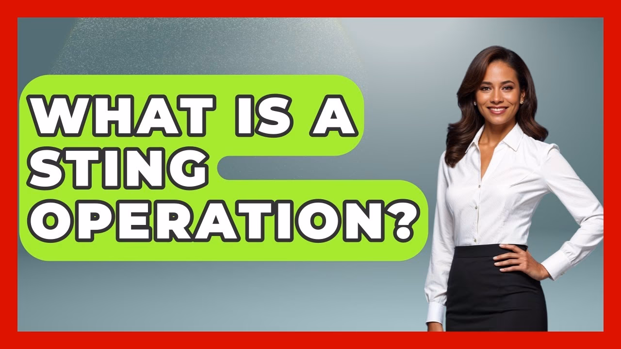 What are sting operations?