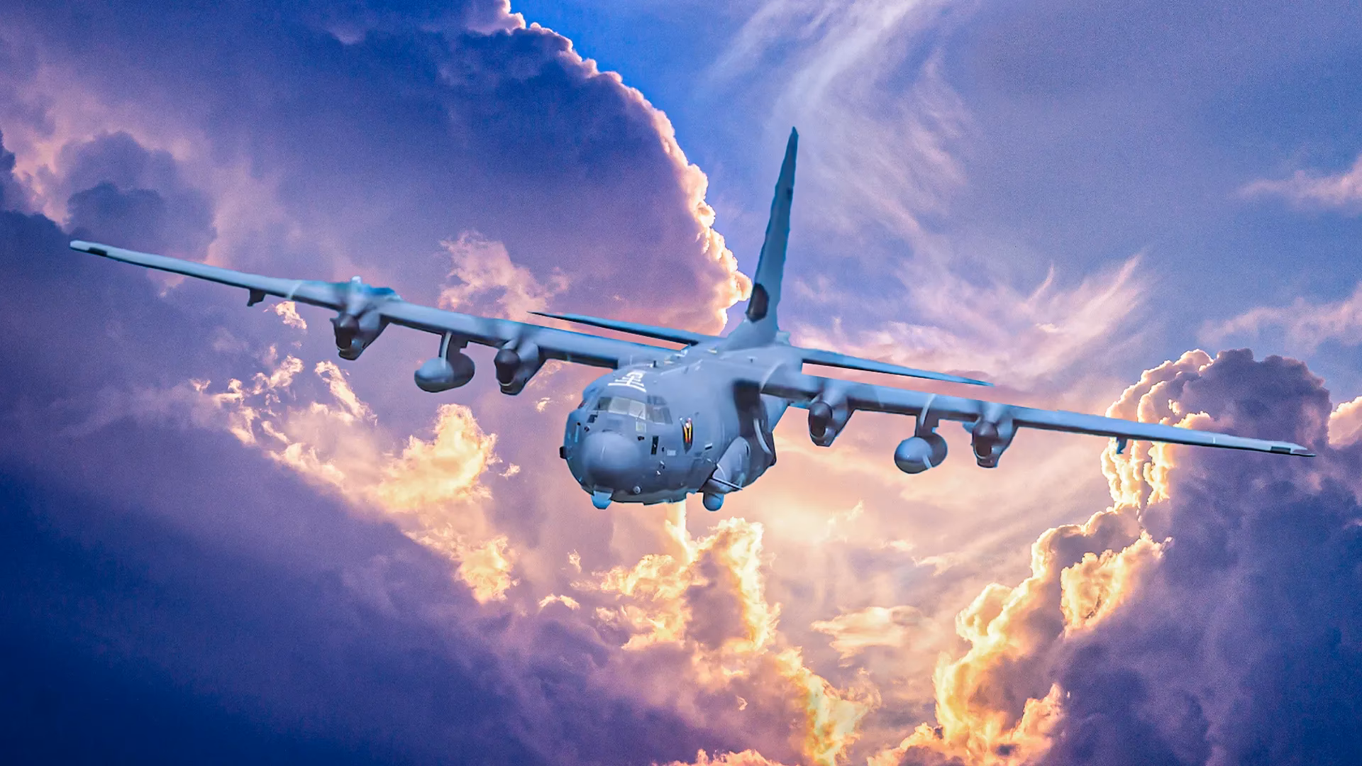 How fast can a AC-130 fly?