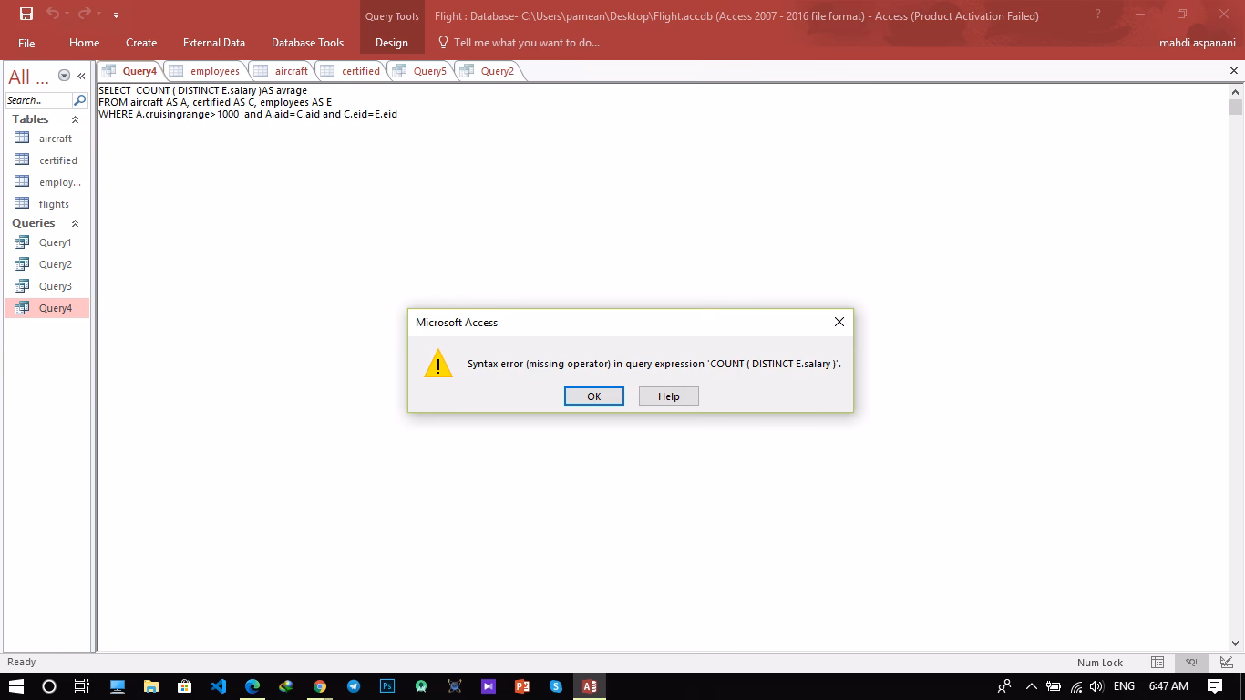 What is the syntax error in StackOverflow?