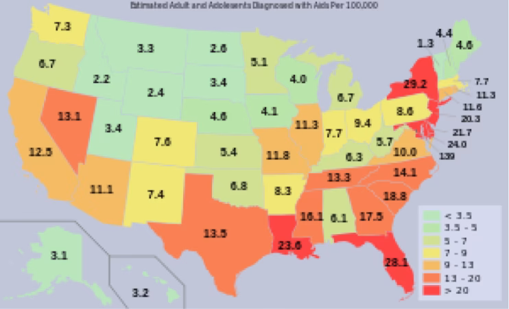 How many HIV infections are there in the United States in 2022?