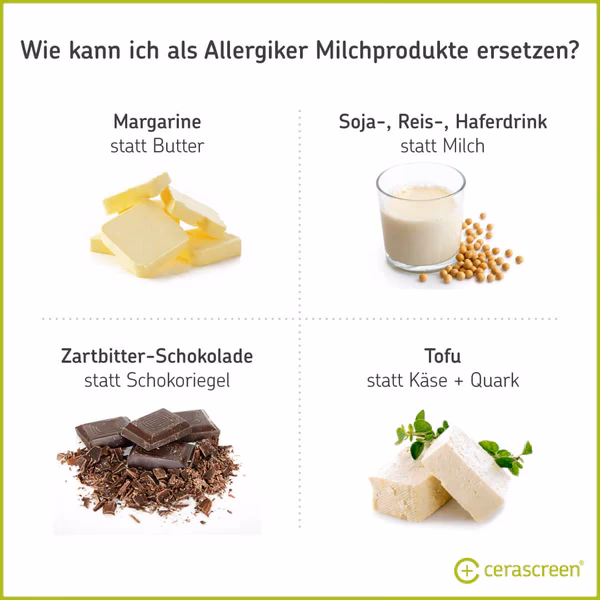 Was ist eine allergische Reaktion gegen Eiweiße in dermilch?