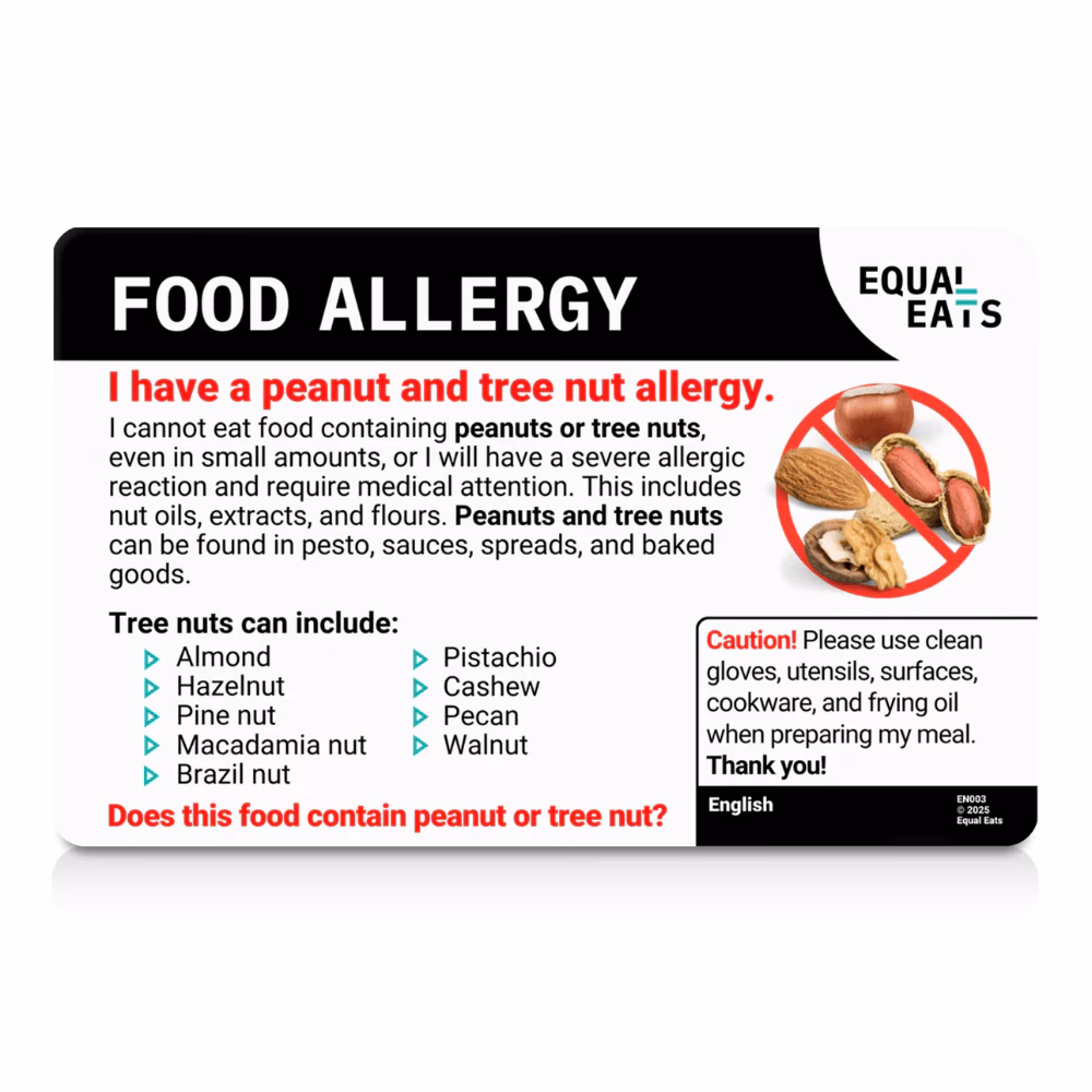 Should you carry a 'chef card' if you have food allergies?