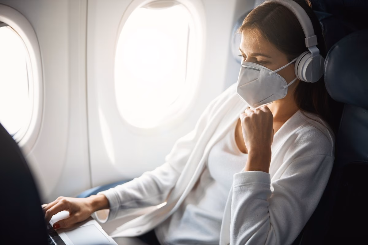 Should you wear a face mask on a long plane ride?