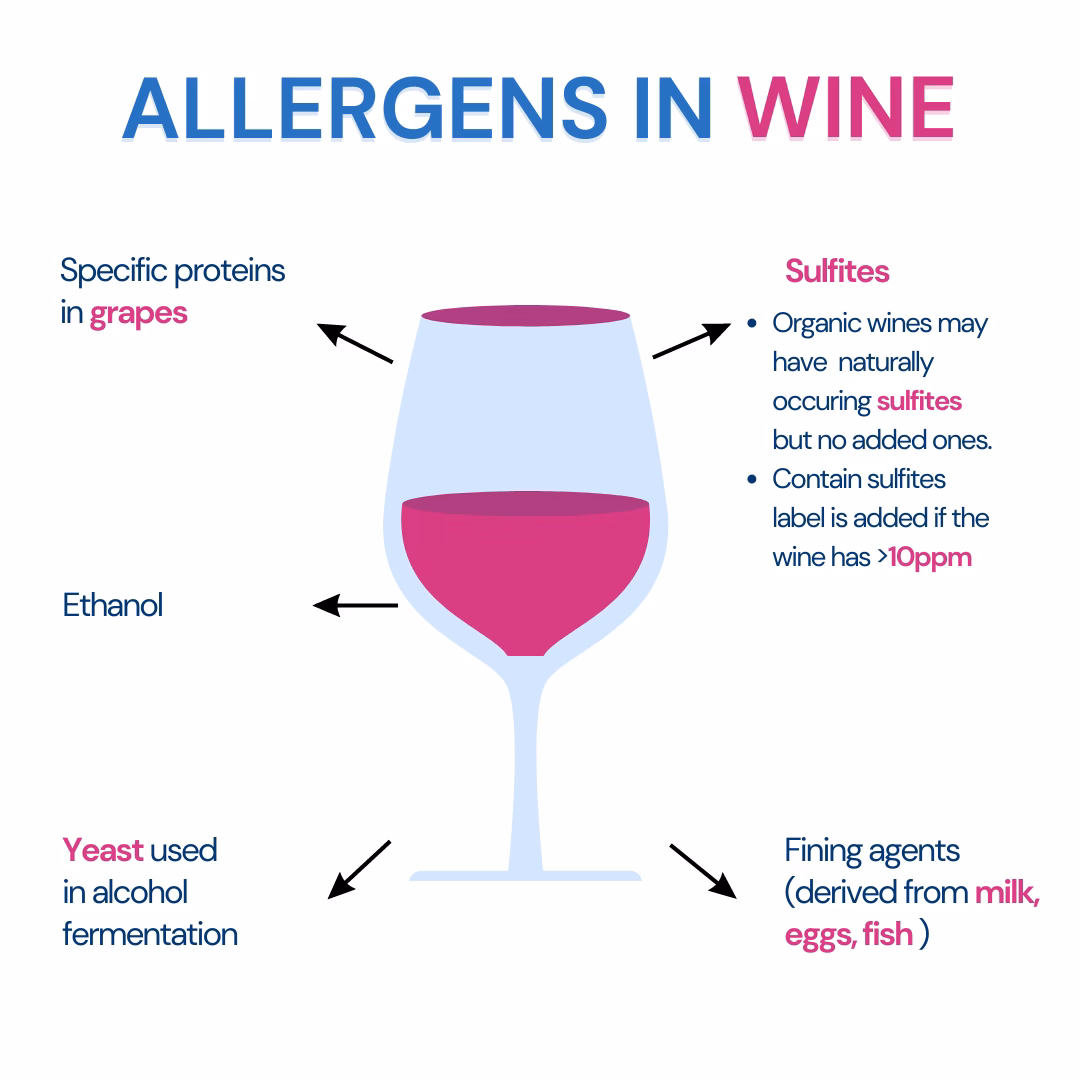 What is a red wine allergy?