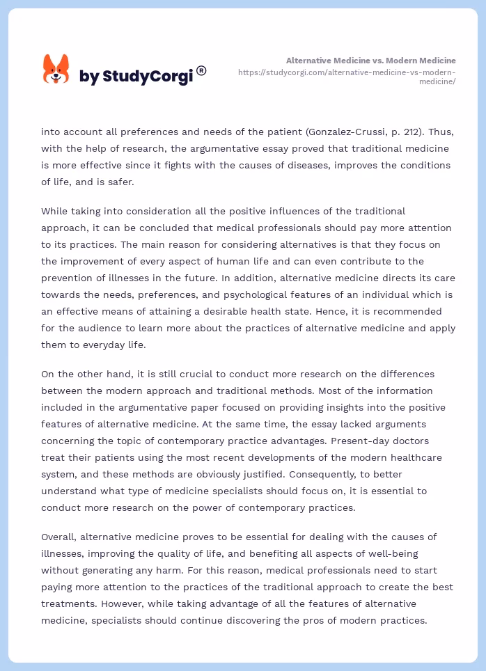 Why is traditional medicine more effective than traditional medicine?