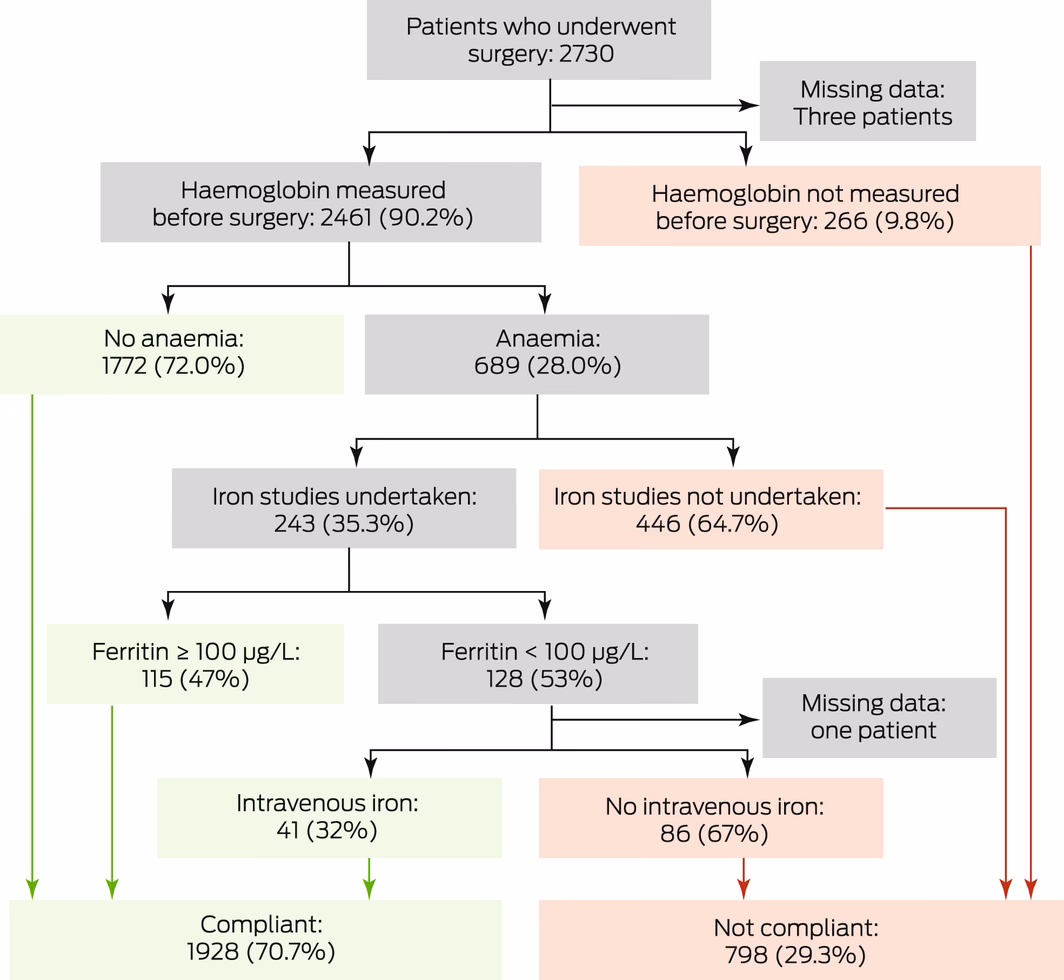 Is iron deficiency a major cause of anaemia in Australia?