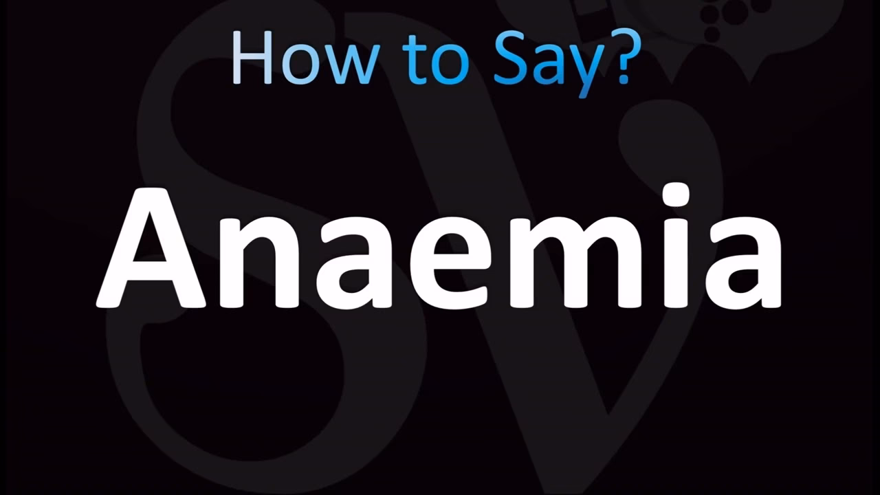 How do you spell anemia?