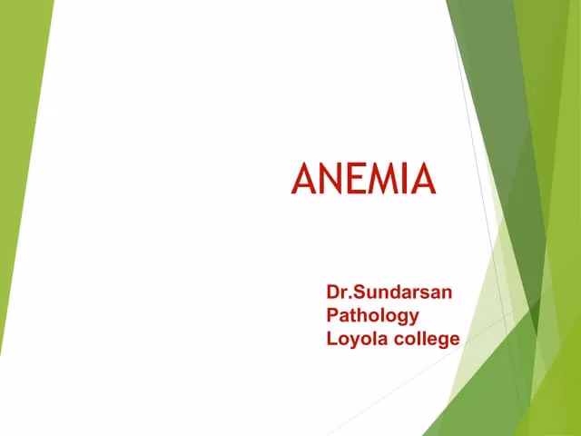 What are the clinical manifestations of anaemia?