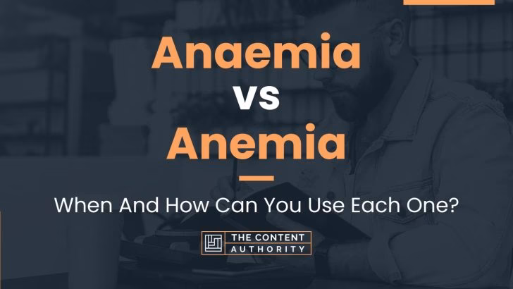 What does anemia mean?