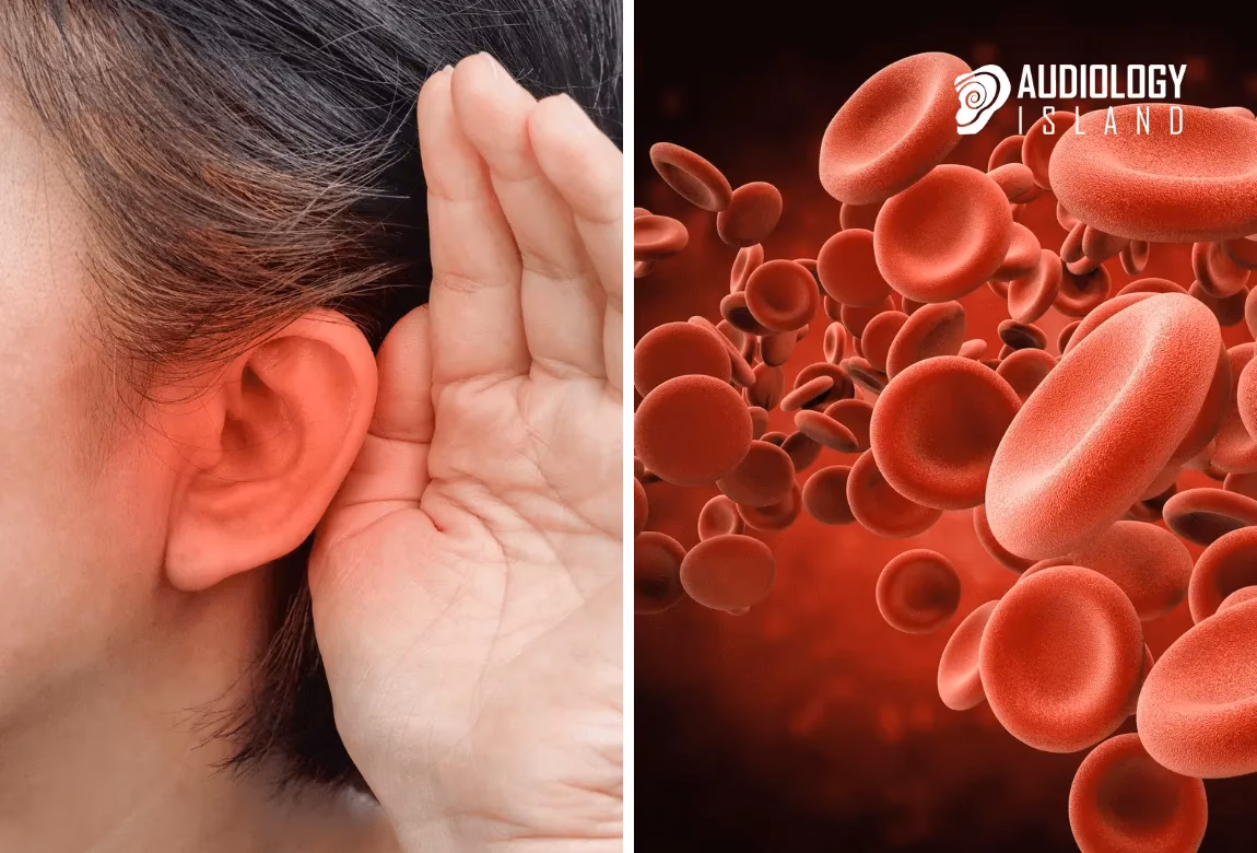 Is hearing loss a symptom of iron deficiency anemia?