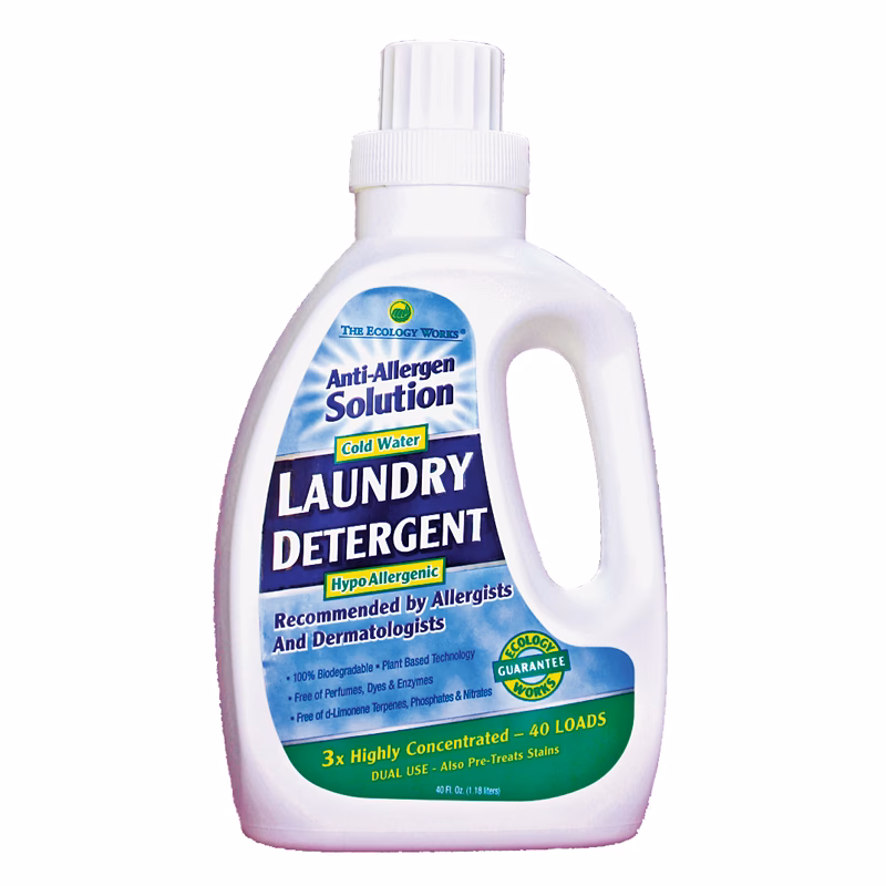 How can laundry additives help reduce allergens?