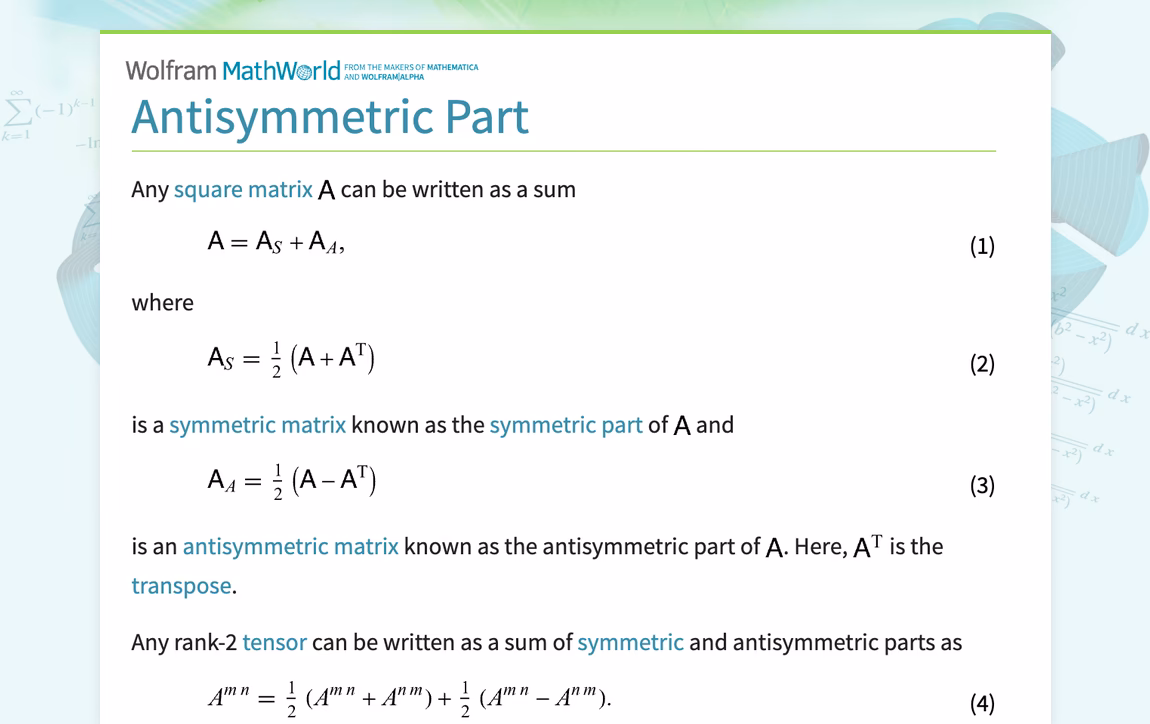 How is antisymmetry different from asymmetry?