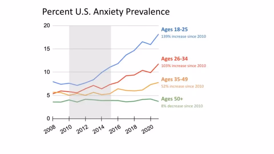 How anxious are adults in 2024?