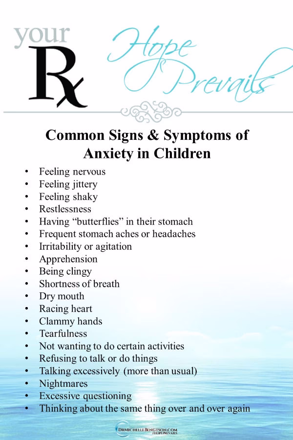 Is it normal for a child to feel anxious?
