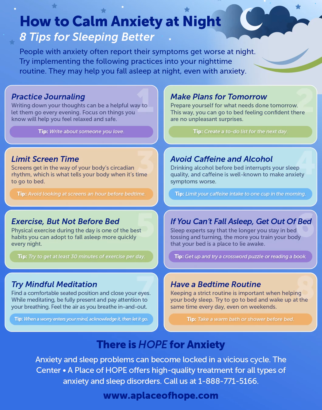 Why do I feel anxious before bed?