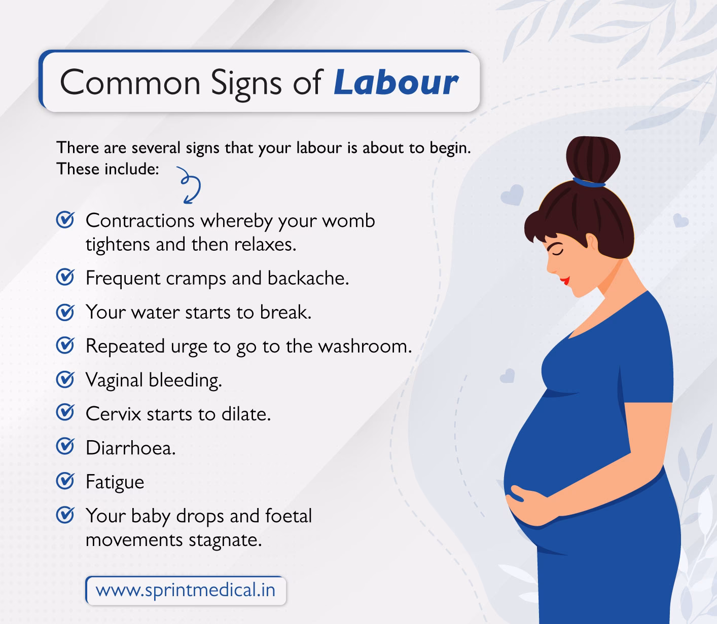 What are the signs of early labor?
