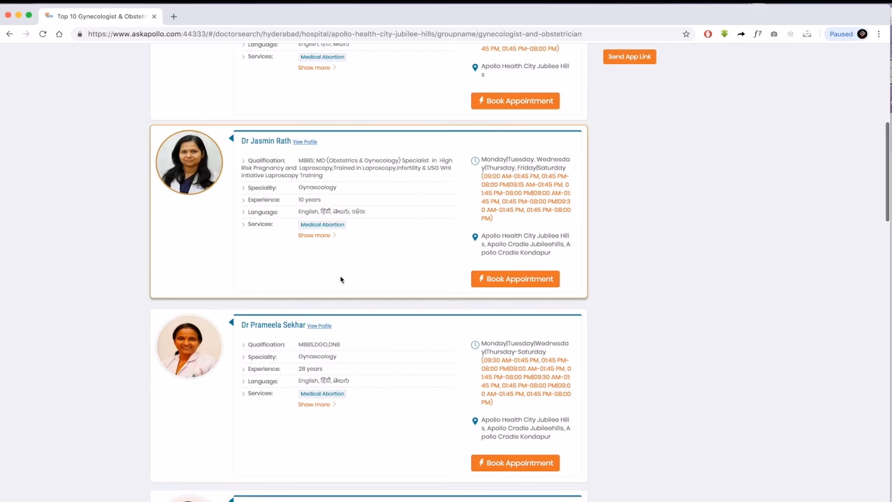 Who is Apollo Hospitals Chennai?