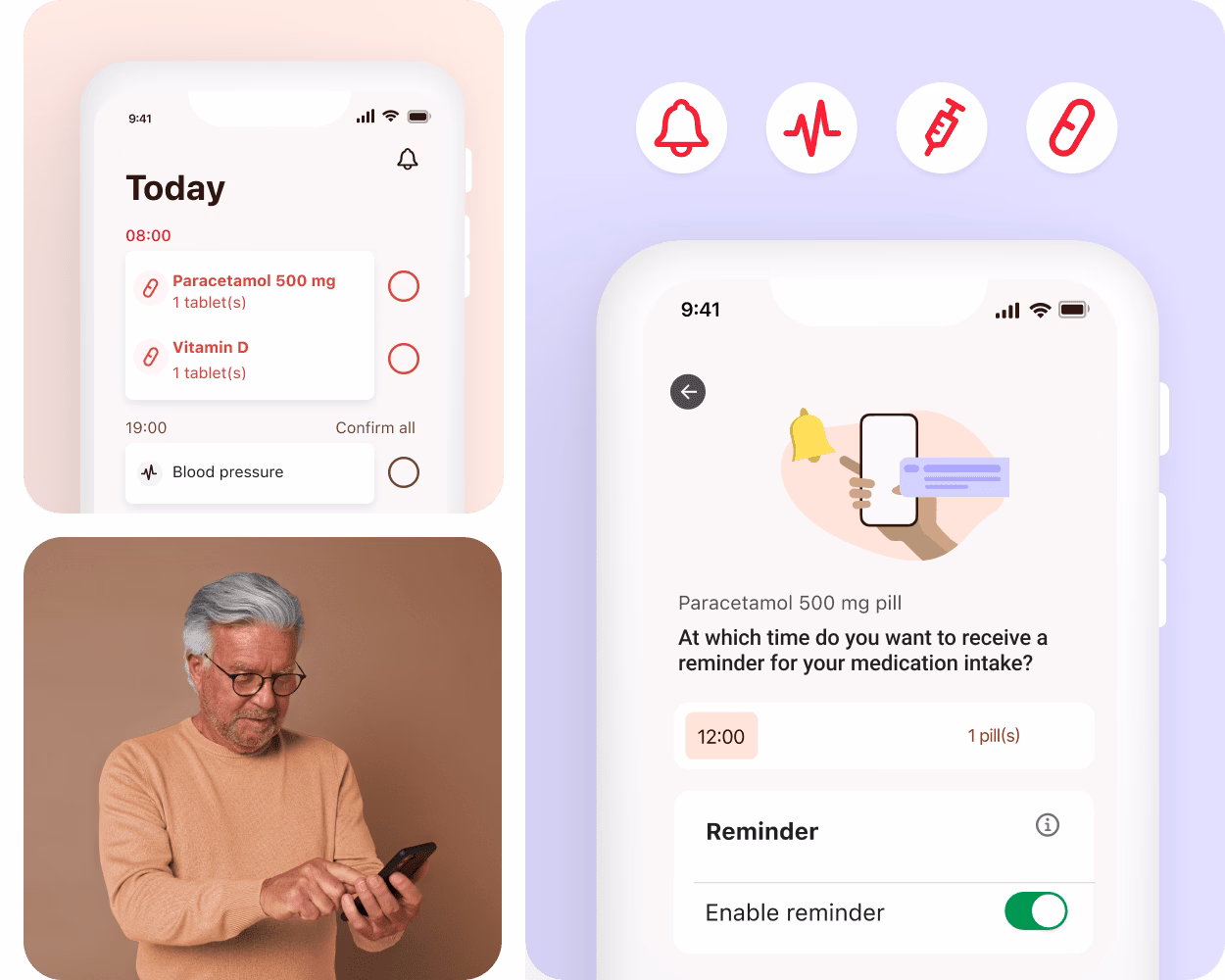 How do medication reminders work?