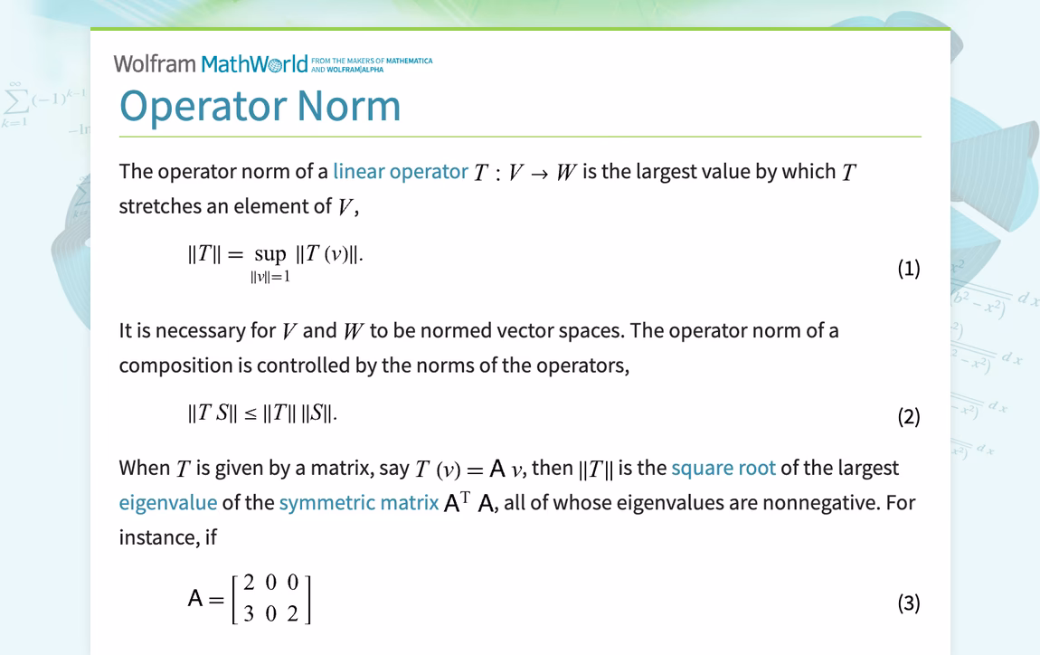 What is induced Norm in matrices?
