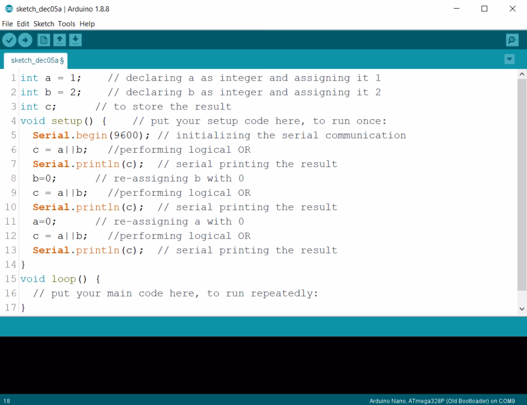 How many logical operators are there in Arduino IDE?