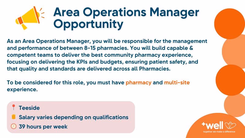 What does an area manager do?