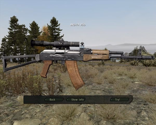 What weapons are in ARMA 2 Operation Arrowhead?