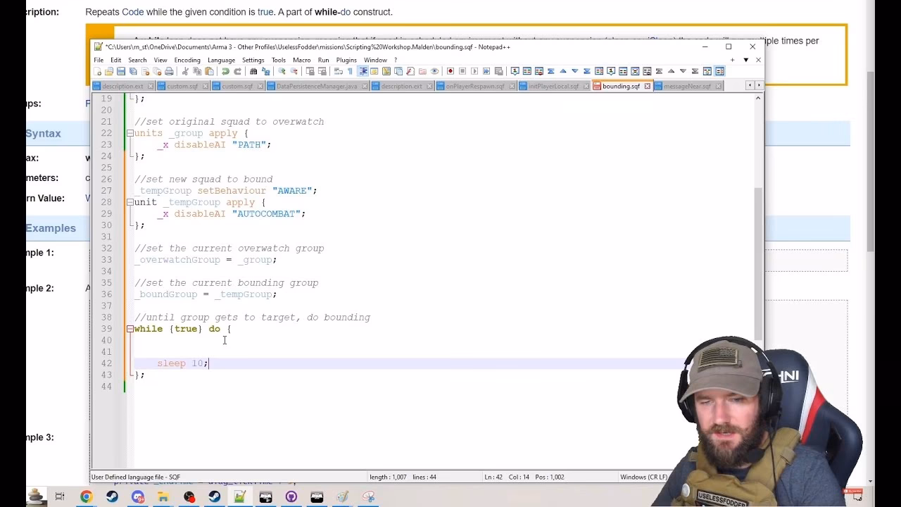 What commands do you use in ARMA 3?