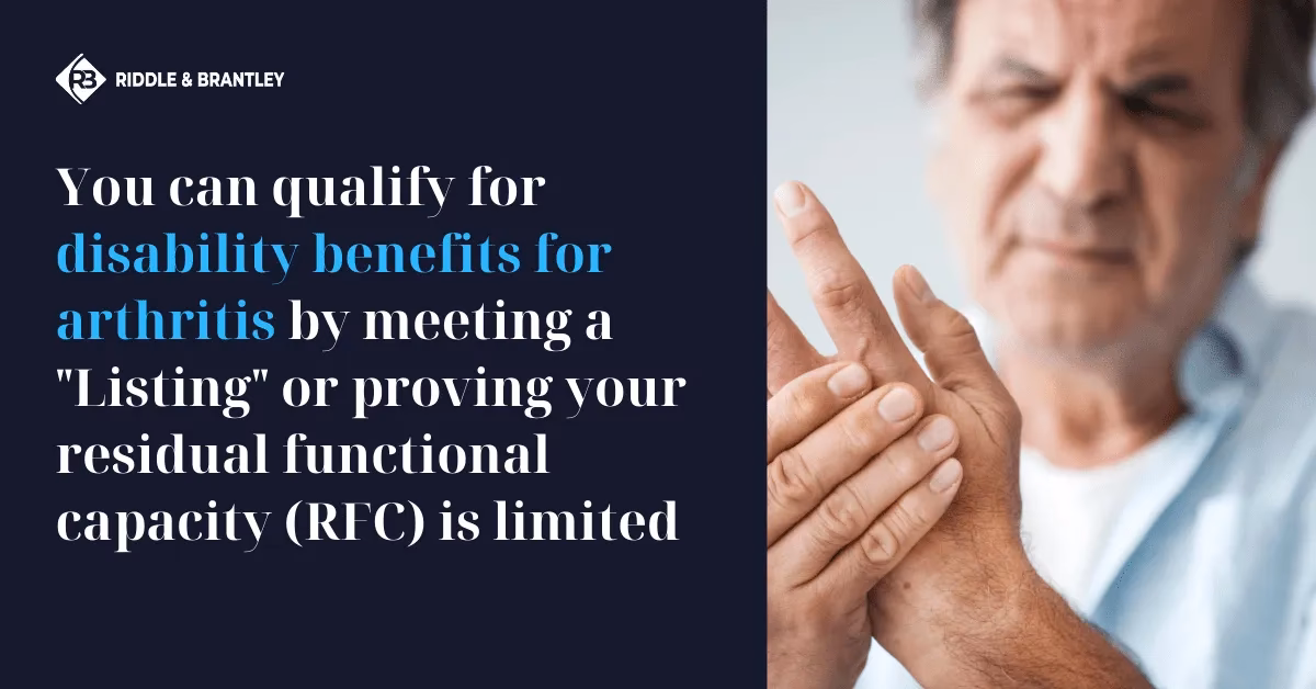 Do you qualify for financial help if you have arthritis?