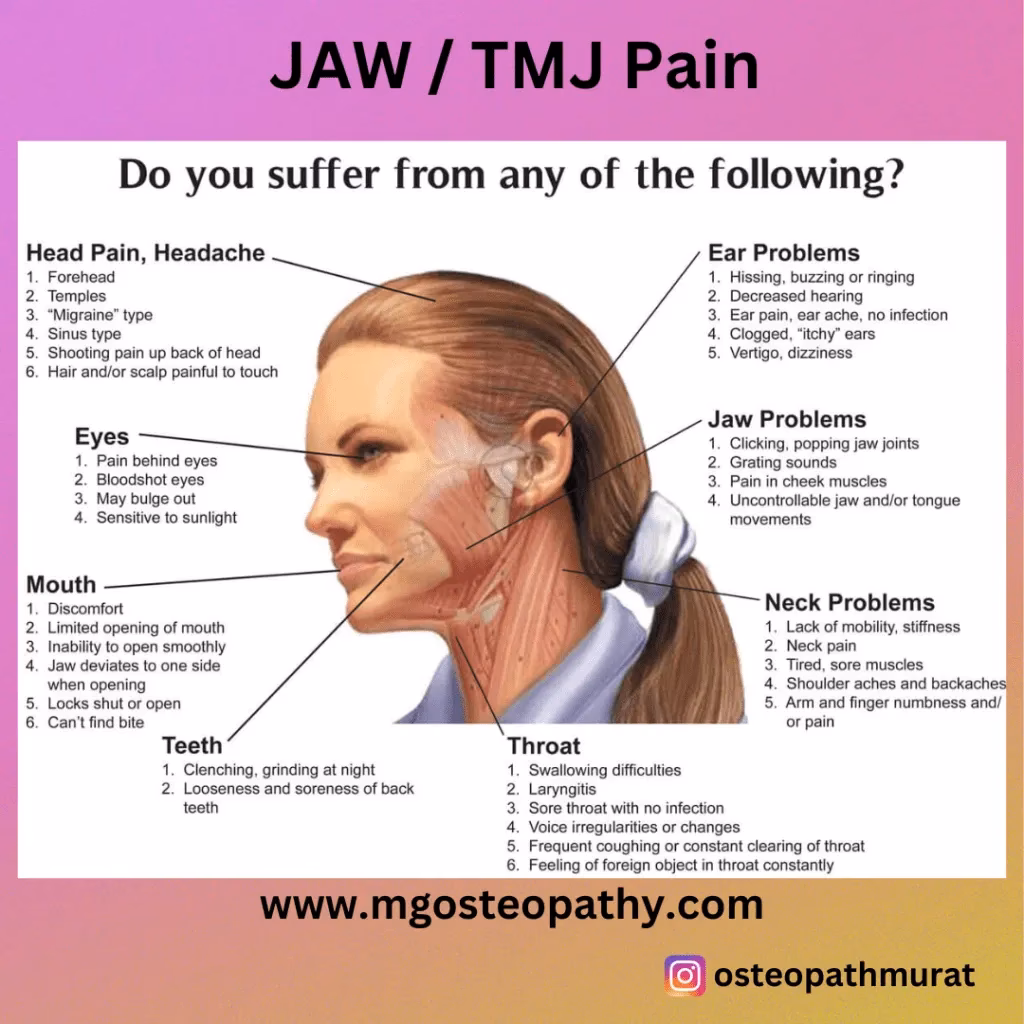 What causes jaw pain?