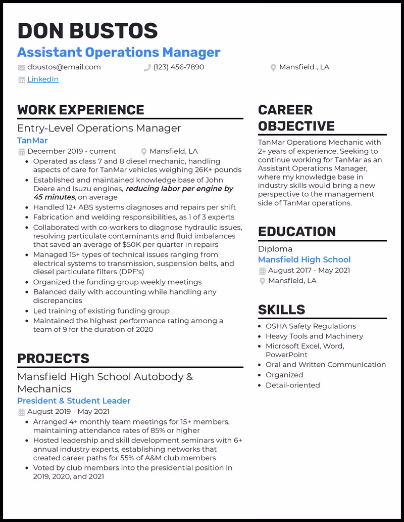 What does an Operations Manager do?