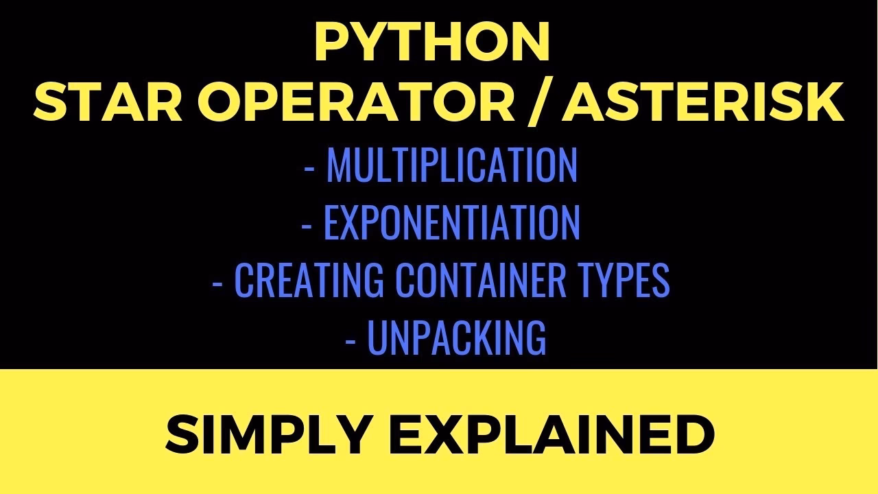 What does the asterisk operator mean in math?