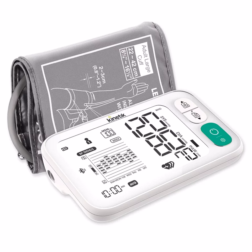 How does a home blood pressure monitor work?