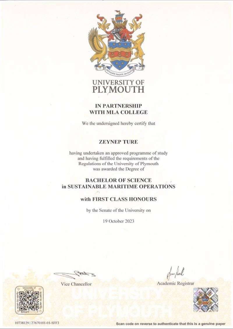 What is a Bachelor of maritime operations (Hons)?