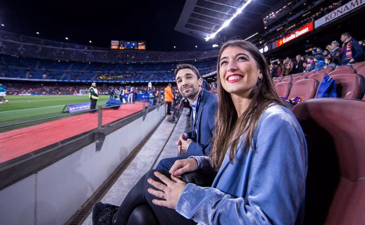 How do I request FC Barcelona hospitality?