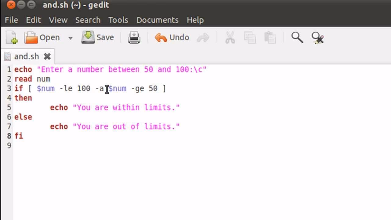 What operators are used in bash scripting?