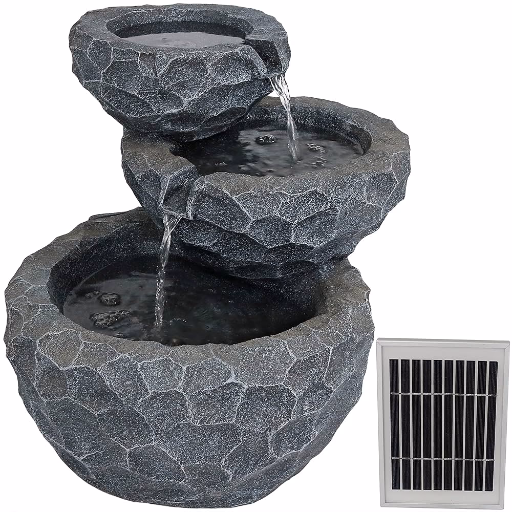 How much water does a hydria water feature kit hold?
