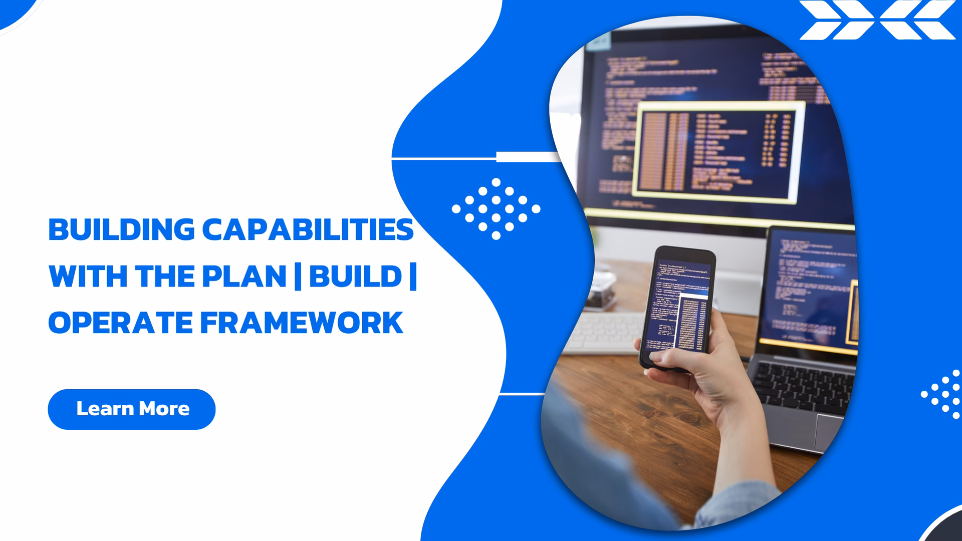 What is a plan-build-run organizational model?