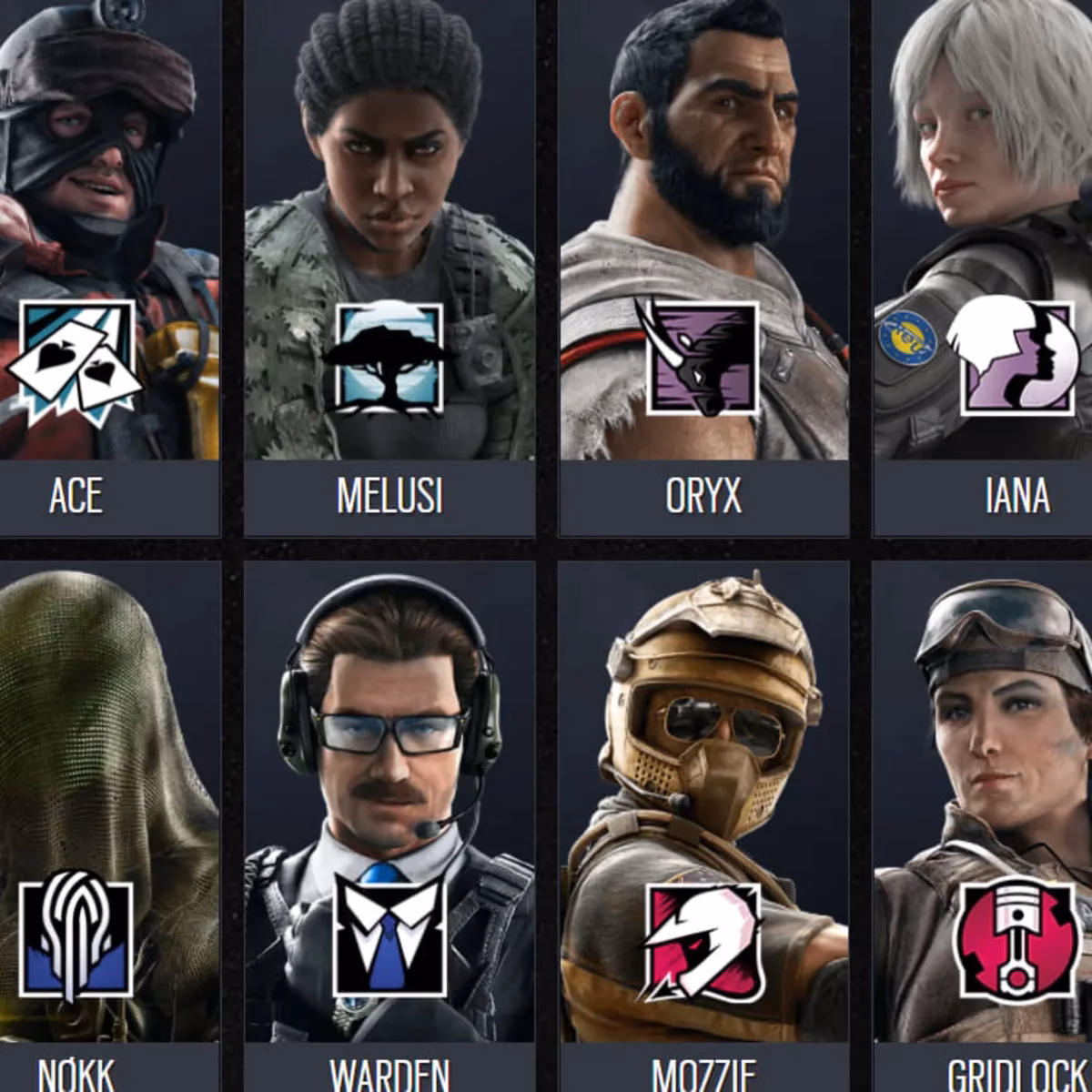 How many operators in Rainbow Six Siege?