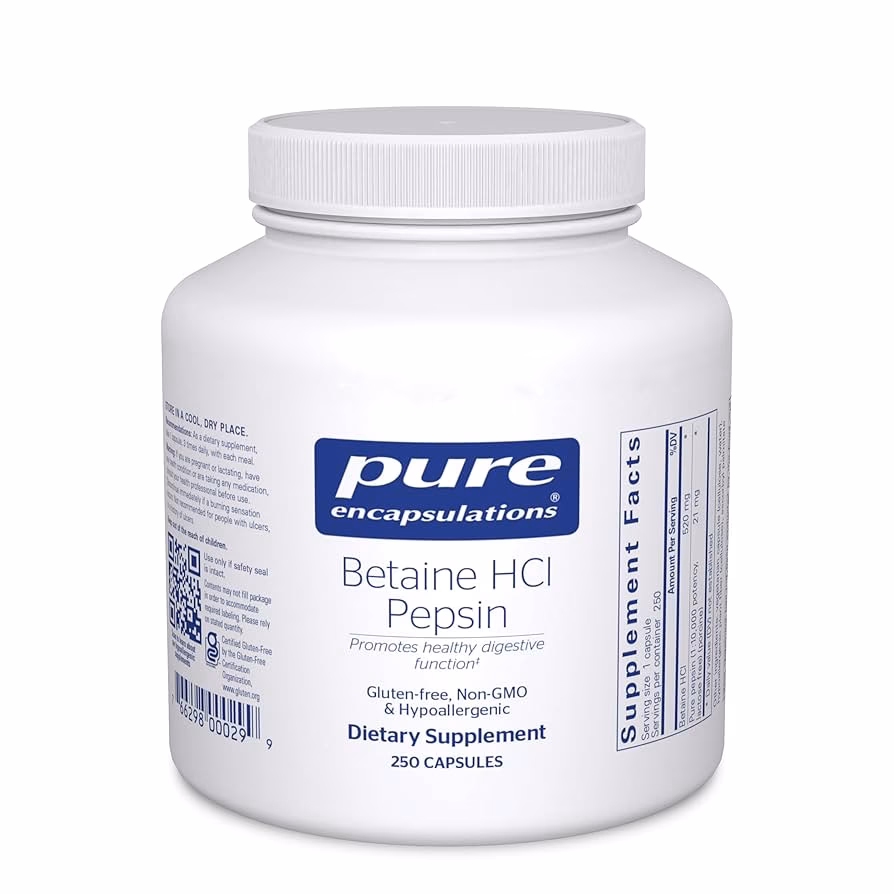 Do betaine HCl supplements increase stomach acid levels?