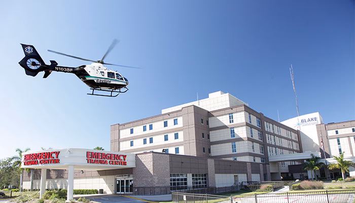 How do I contact a heart specialist at Blake Medical Center?