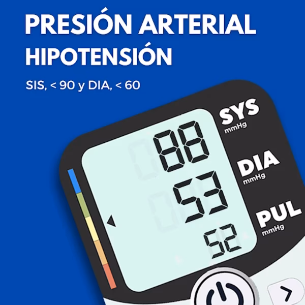 What does a blood pressure of 88/53 mean?
