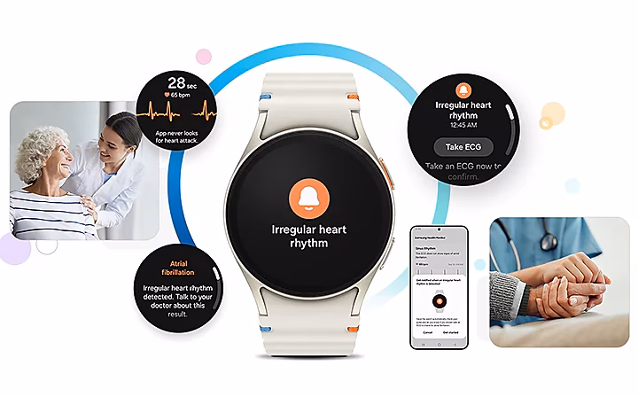 How do I set up blood pressure measurement on Samsung Health?