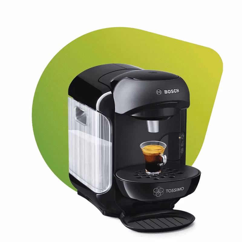 What does 'turn on coffee' mean on a Bosch built-in coffee machine?